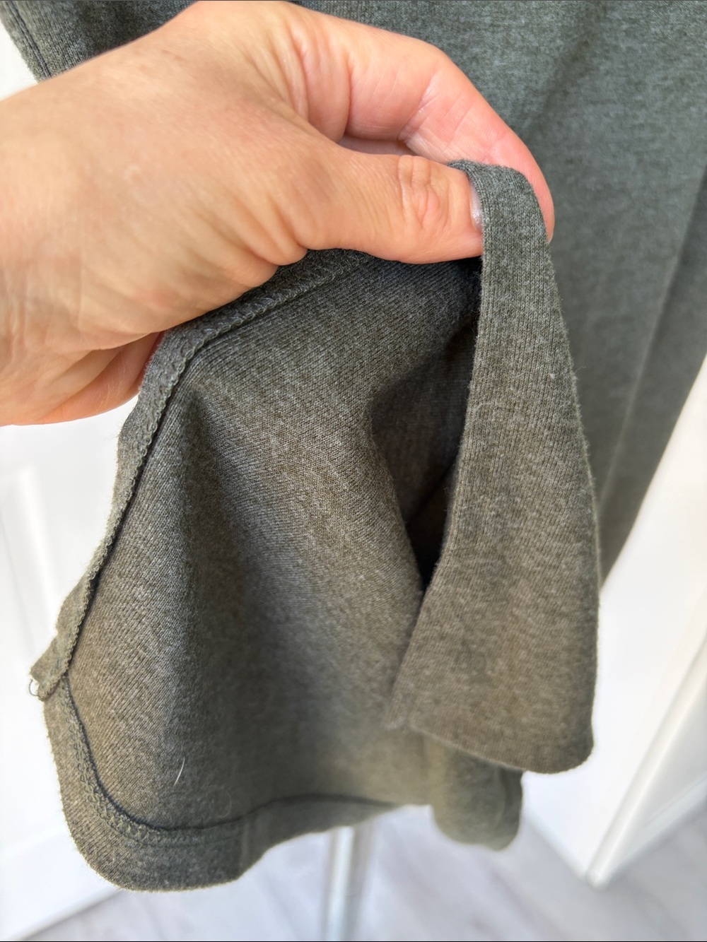 Saturday, Sunday Anthropologie Heathered Olive Green Midi Pencil Skirt, Size M. - Picture 3 of 14